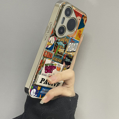 用于华为pura70proUltra手机壳小羊皮M豆海报p40高级感p50e外全包防摔P60新款网红男女潮牌P70pro十套软