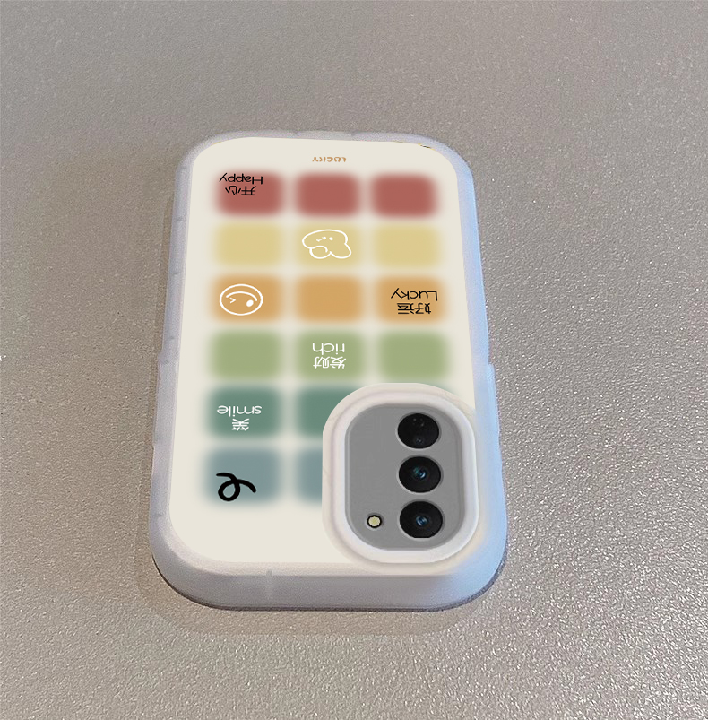 适用于三星Galaxys24ultra手机壳高级感模糊方块透明samsungS22套s24全包防摔s21男女外三星s23套软新款男女