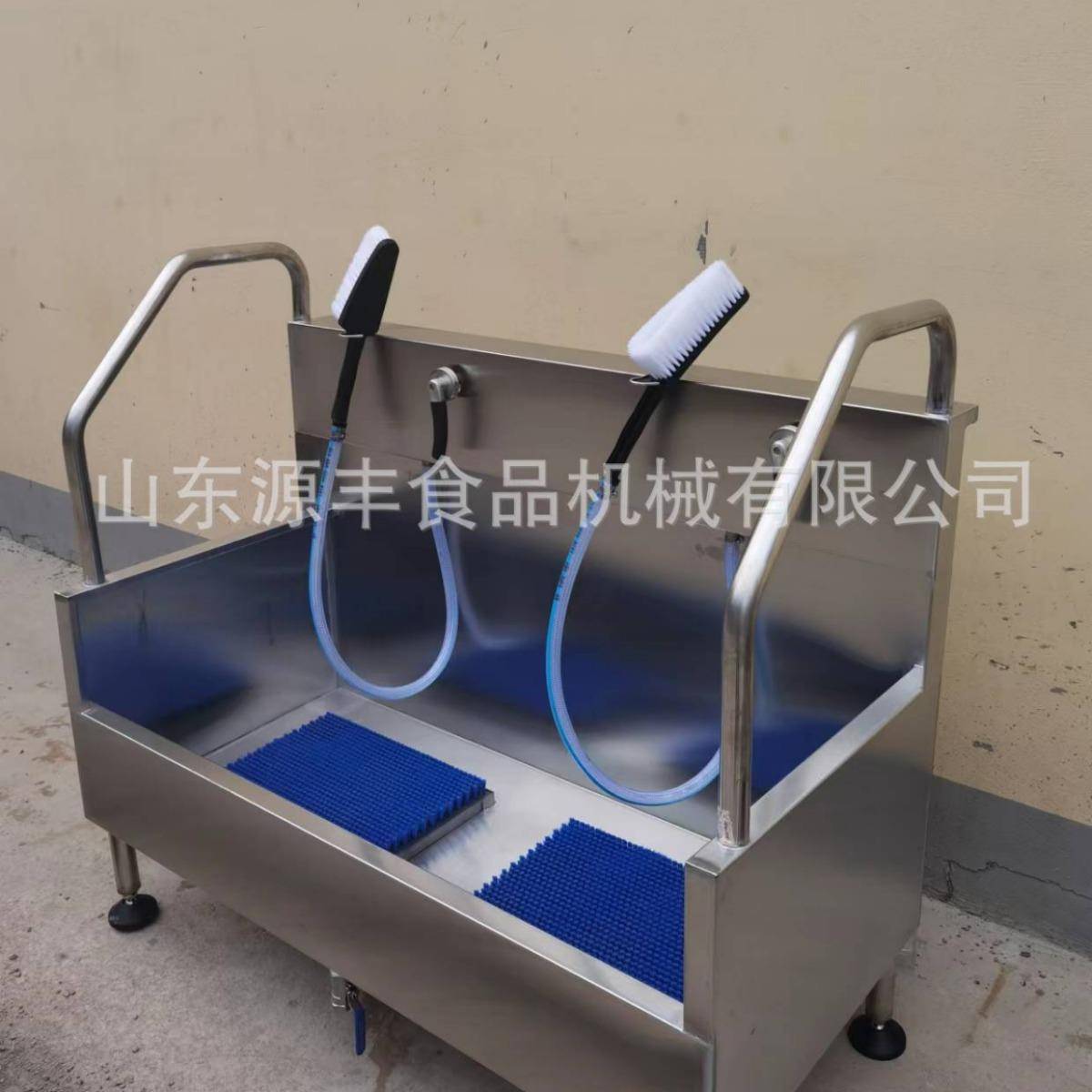 厂家供应04洗靴机全自动2人位洗靴机自动冲水洗靴池不锈钢洗靴槽