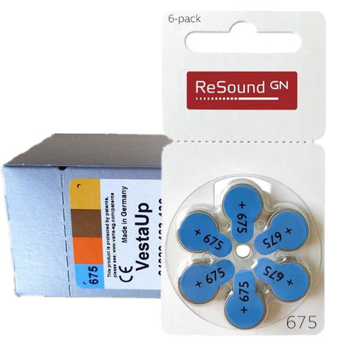 瑞声达锌空助听器电池a675