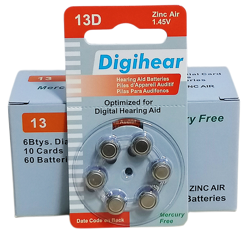 Digihear13D锌空助听器电池a13