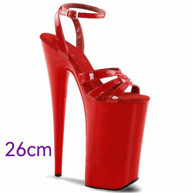 26cm超高跟凉鞋模特走秀鞋厚底防水台恨天高舞台演出性感夜店女鞋