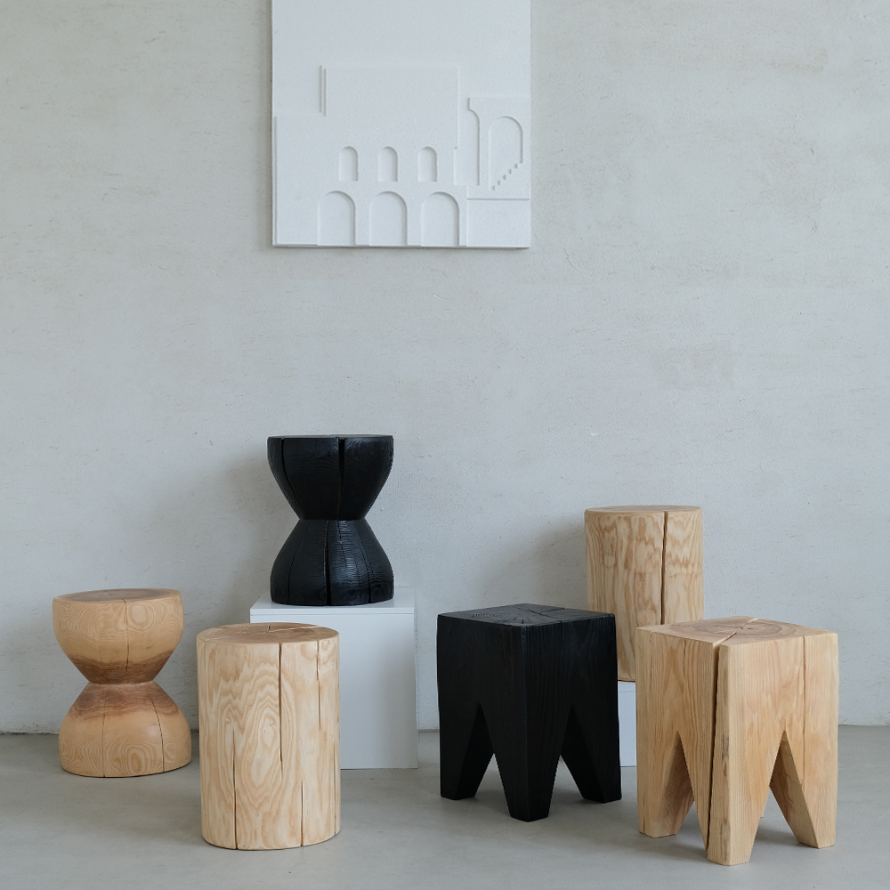 木有作为创意实木墩子凳子