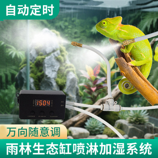 智能喷淋系统热带雨林生态缸定时自动浇花器阳台植物喷雾浇水造景