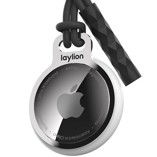 laylion不锈钢固定环适用苹果国行正品AirTag铝合金属圆卡圈钥匙扣猫咪狗狗宠物airtag小非保护套壳
