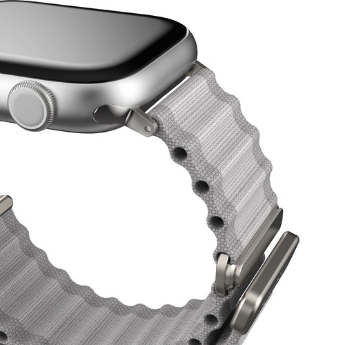 laylion浪兰适用苹果apple手表磁吸腕带iwatch表带尼龙透气多孔