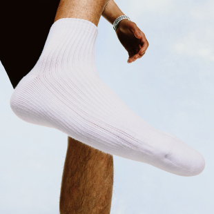 黑白纯色新疆棉莱卡体育生男运动袜篮球低筒潮流袜 SOX&CO.基础款