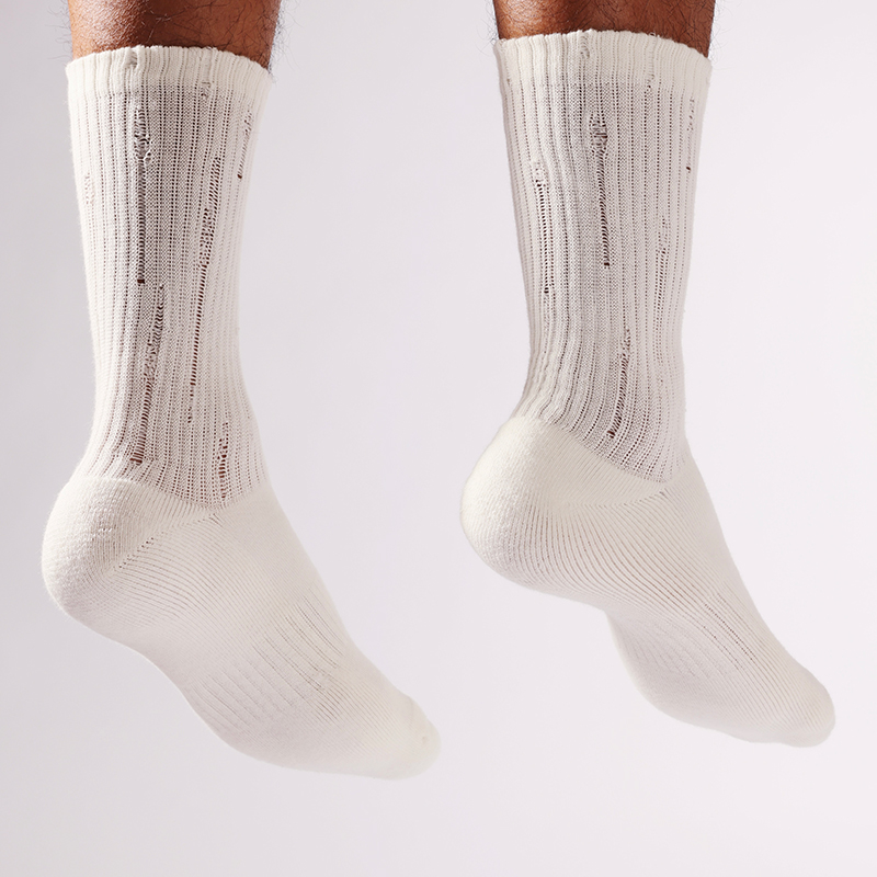 SOX&CO.男2022中筒中国破洞男袜