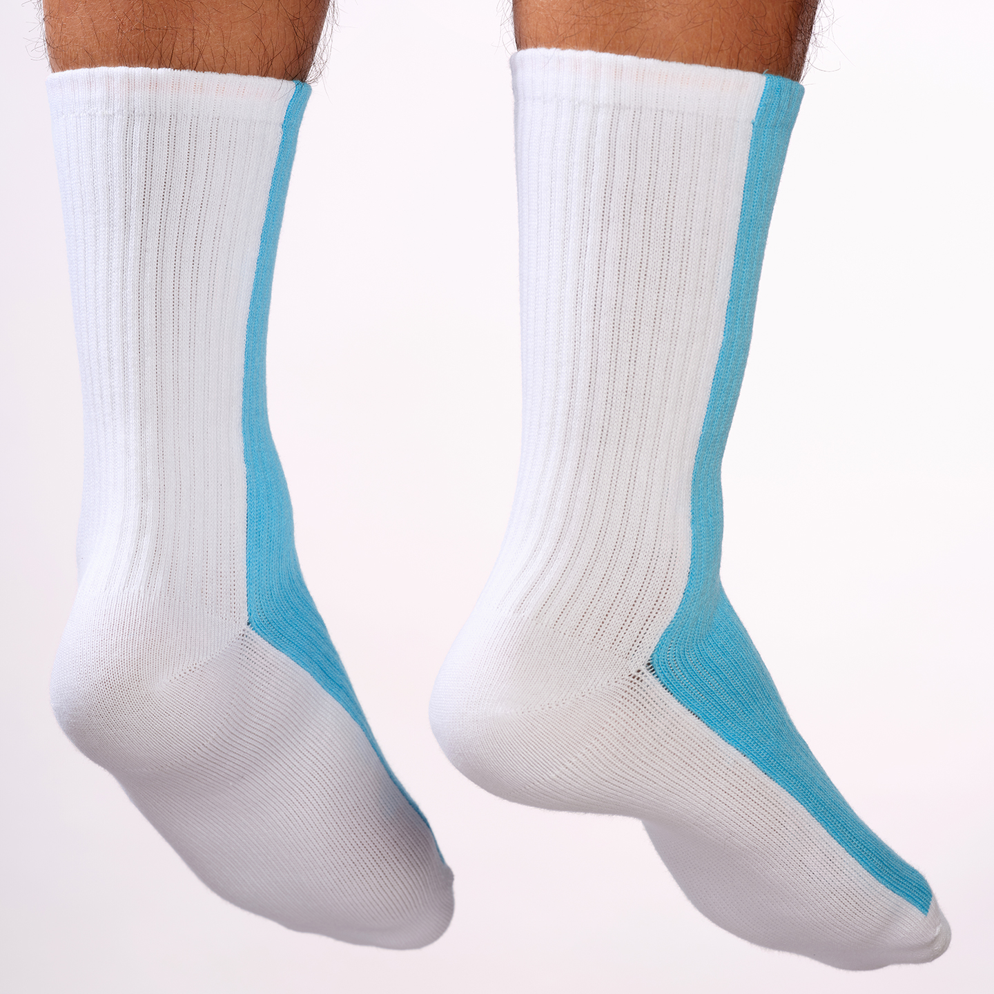 SOX&CO.蓝白拼色长绒棉薄袜