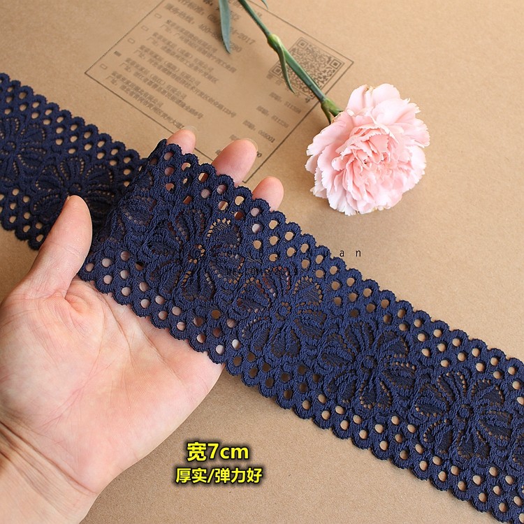 秋冬新品 加厚密实弹力蕾丝边 diy手工娃衣裙边袖子加长服装辅料