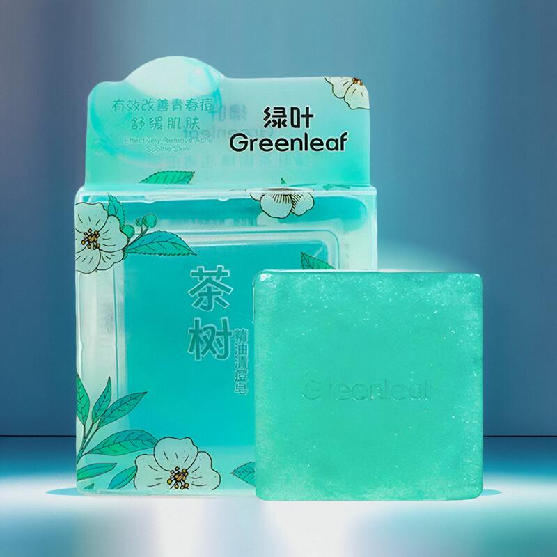 绿叶茶树精油清痘皂改善青春痘