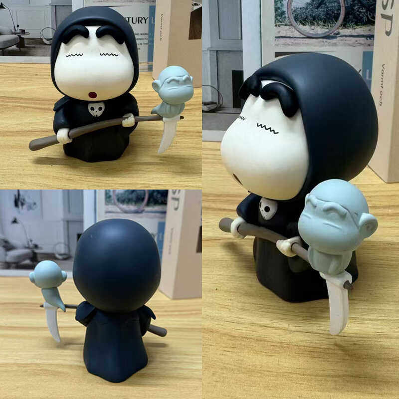 q版死神蜡笔小新手办 幽灵新之助 创意公仔 桌面摆件动漫周边礼物