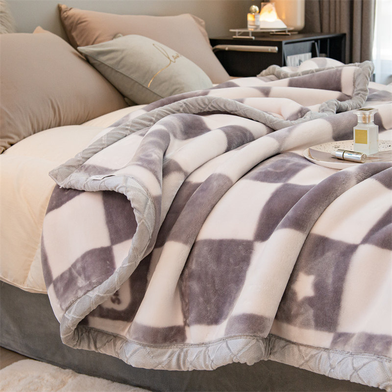 毛毯被子加厚冬季保暖绒毯拉舍尔珊瑚法兰绒宿舍床单人学生小毯子