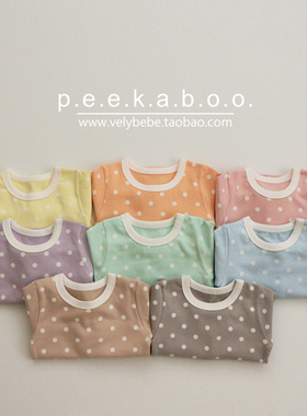 【清货不退换】peekaboo正品韩国童装儿童家居服夏季宝宝睡衣套装
