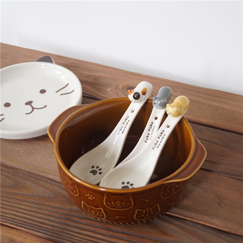 可爱立体猫咪汤勺呆萌