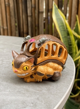 树下盒 小猫巴士首饰小物件收纳盒 汽车手办公仔摆件饰品景观