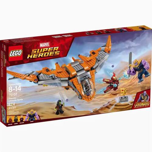 LEGO乐高 76107 复仇者联盟 灭霸之战斗飞机钢铁侠积木玩具