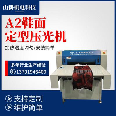 鞋面罗纹定型机水溶花边贴合面料定型压光机粘合智能压光机