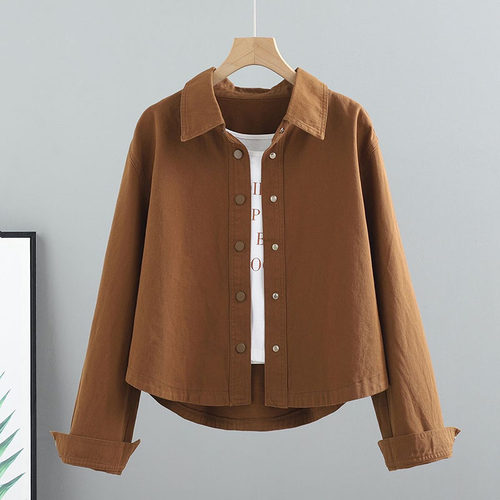新款牛仔时尚外套女士短款