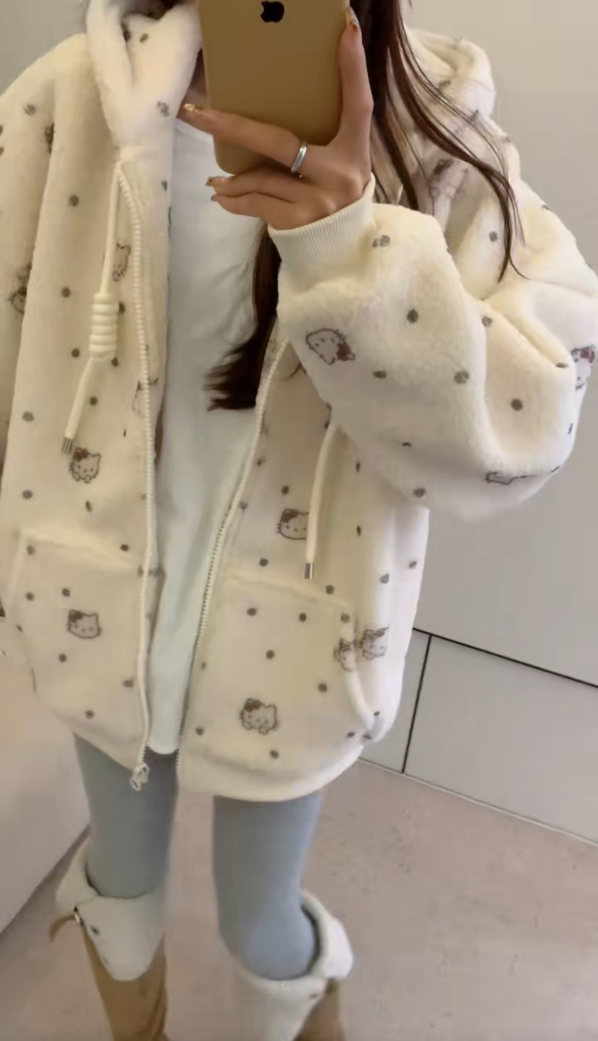 加绒毛绒绒外套