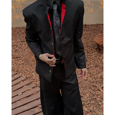 LACANEDE新中式立体正肩西装外套