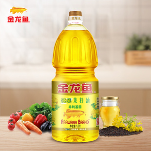 金龙鱼纯正菜籽油1.8L 非转基因小瓶装 炒菜煎炸食用油家用批发