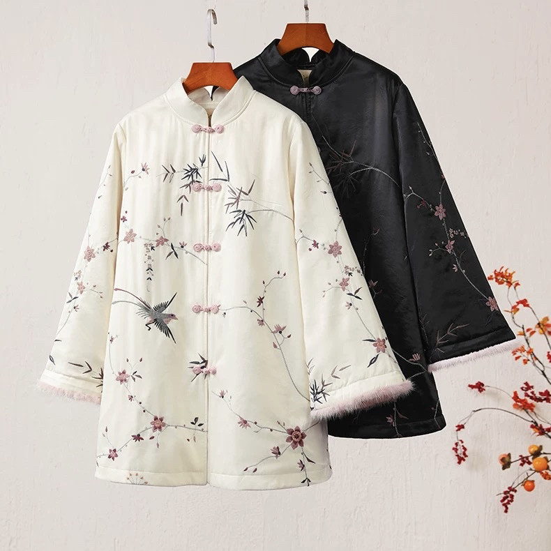 婳屏楚馨立领加厚棉服2024秋冬国风盘扣保暖棉衣外套小棉袄中长款,女装/女士精品,棉衣/棉服,淘宝优惠券,粉丝福利购,淘宝优惠卷