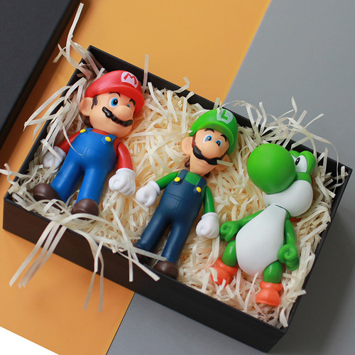 马里奥手办超级玛丽桌面工位摆件