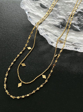 欧美配饰百搭钛钢精品项链小众设计轻奢锁骨链2025年新款女颈链