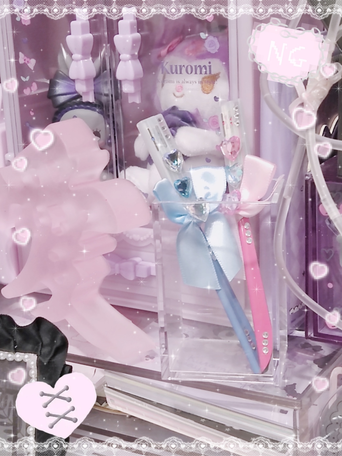 量产型地雷系修眉刀红贝印美化手作刀亚文化地蕾系美工刀