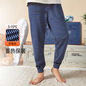 胖男童加肥加大保暖裤 宽松纯棉线裤 中大童胖儿童内穿打底秋裤 睡裤