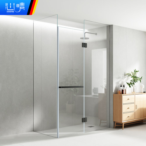 心晴浴室钢化玻璃门干湿分离