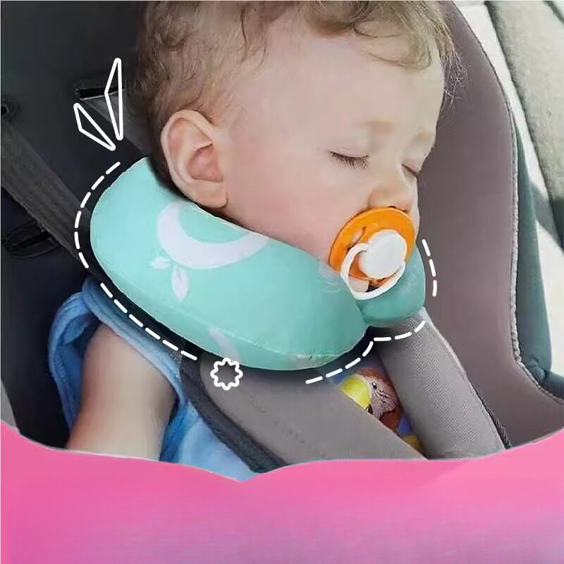 斜颈纠正器婴儿u型护颈枕宝宝歪脖子枕头儿童定型枕汽车用颈托