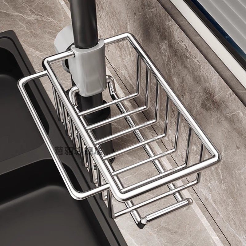 304不锈钢厨房龙头置物架水槽架沥水篮海绵刷百洁布抹布收纳层架,厨房/烹饪用具,龙头置物架,淘宝优惠券,粉丝福利购,淘宝优惠卷