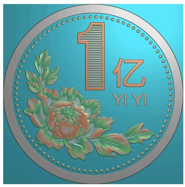 双面雕刻Jdp牡丹花亿元精雕图2D/3D绘图