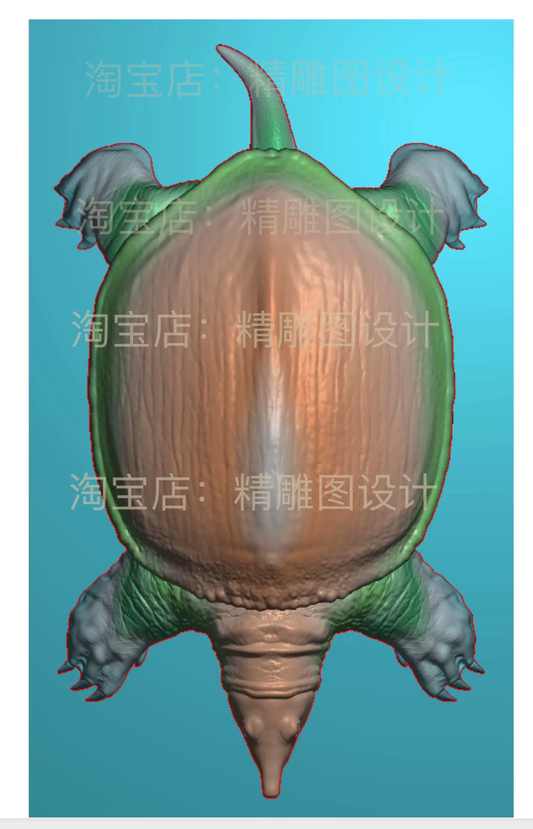 Jdp双面雕刻龟甲鱼龟鳖精雕图JDP玉雕浮雕电脑雕刻素材,商务/设计服务,2D/3D绘图,淘宝优惠券,粉丝福利购,淘宝优惠卷