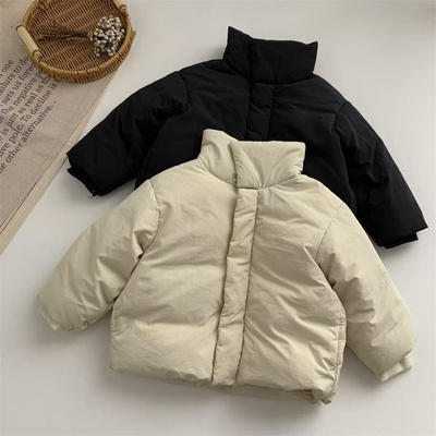 韩版简约男女童宝宝羽绒服冬装