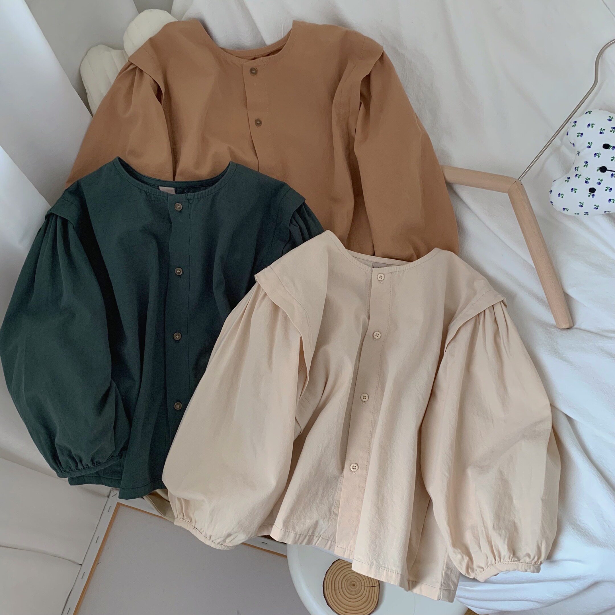 韩版26春秋新款女童娃娃衫衬衫长袖儿童宝宝小孩衬衣纯棉洋气上衣