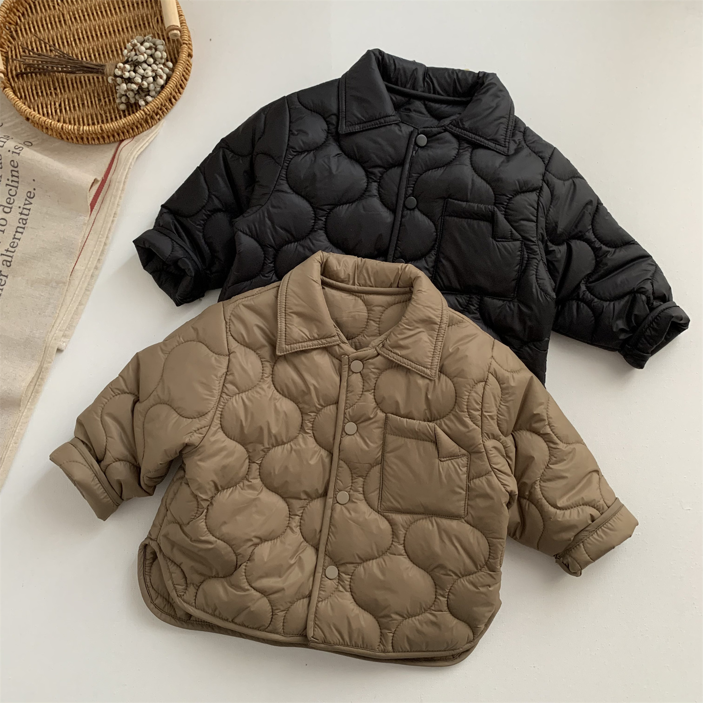 森系儿童男女童棉服外套秋冬