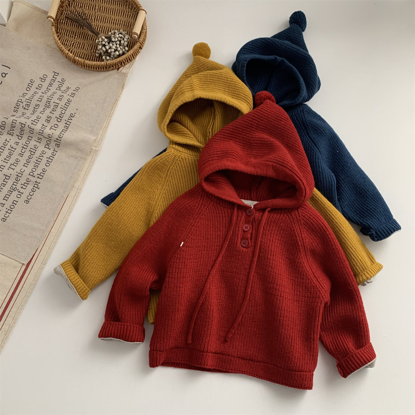 淘气小妞新年红色女童加厚毛衣冬季新款男童宝宝连帽保暖针织衫潮,童装/婴儿装/亲子装,毛衣/针织衫,淘宝优惠券,粉丝福利购,淘宝优惠卷