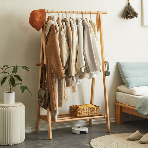 宋氏梵品木蜡油可折叠榉木衣帽架