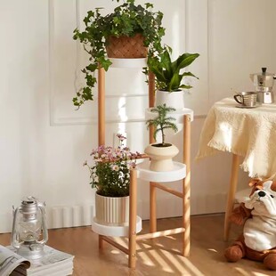 实木花架落地式多层花盆架托架客厅多肉收纳置物架室内绿植盆栽架