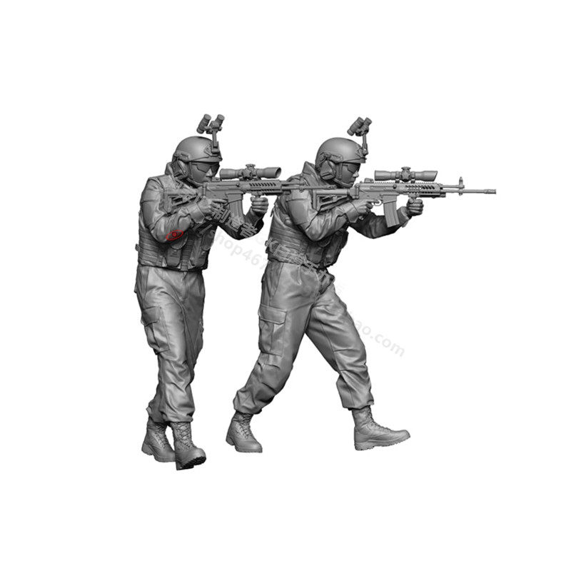 1/35树脂兵人模型韩国ROKA特种部队陆军士兵摆件战争GK白模手办98