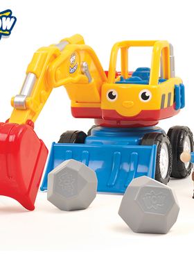 英国WOW惊奇儿童回力玩具车情景角色垃圾车农场救护工程赛车1-5岁