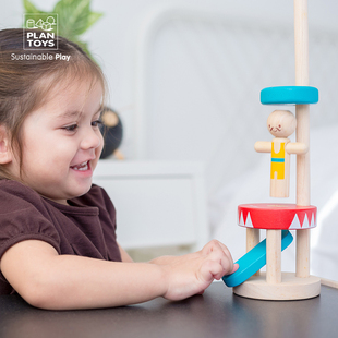 PlanToys小丑跳跳乐儿童桌面游戏玩具手指锻炼培养专注力抗挫折