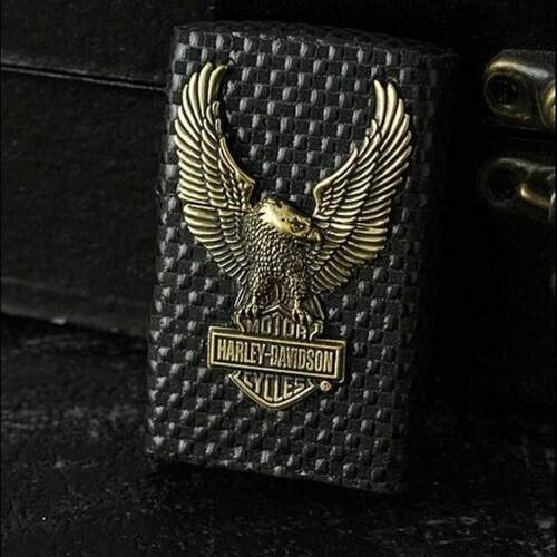 美国原装正品 ZIPPO打火机 皮革编织 纯铜哈雷展翅雄鹰 限量珍藏 - 封面
