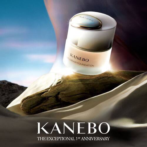 日本kanebo奢华粉底霜臻萃粉扑