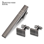 领带夹袖 扣袖 扣套装 男士 法式 衬衫 钉袖 口钉商务高档领带夹子礼品