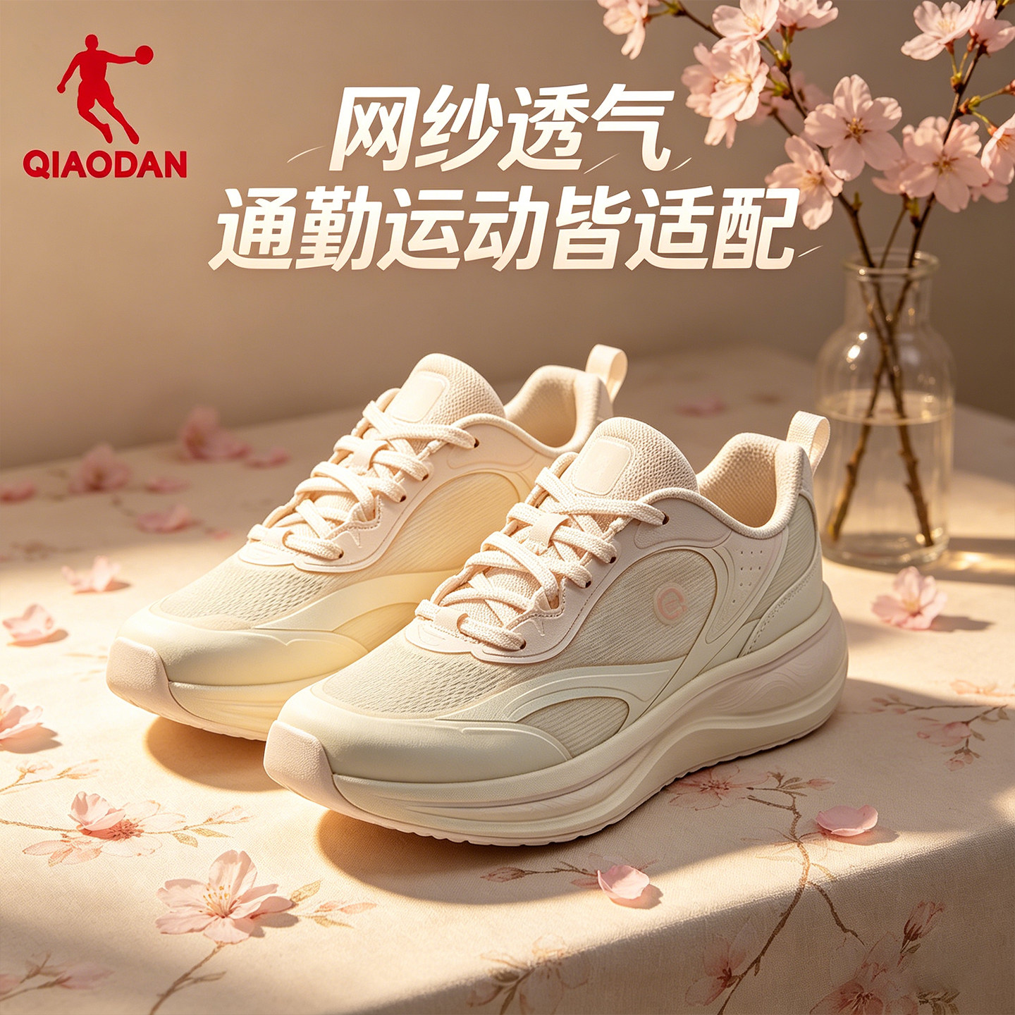 乔丹Q35云柔女运动鞋透气缓震