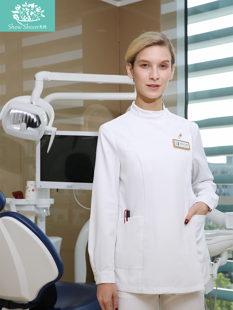 秀致圆领护士分体南丁格尔两件套